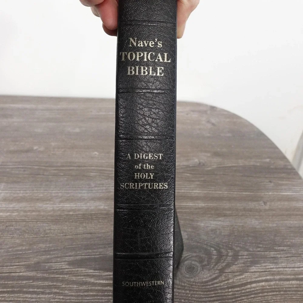 Nave's Topical Bible Orville J.‎ Nave Southwestern Black Faux Leather 1962